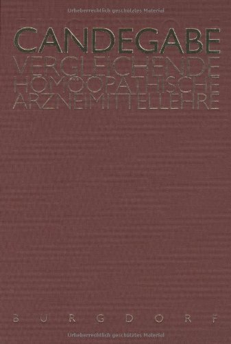 9783922345381: Vergleichende homopathische Arzneimittellehre