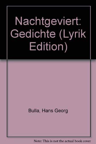 9783922382768: Nachtgeviert. Gedichte (Lyrik Edition Stiftung Niedersachsen, hg. v. Heinz Kattner).