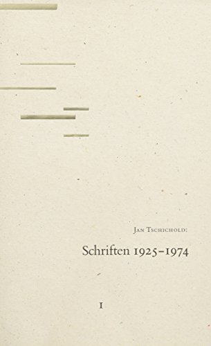 Stock image for Jan Tschichold: Schriften 1925 - 1974. 2 Bnde. for sale by Klaus Kuhn Antiquariat Leseflgel