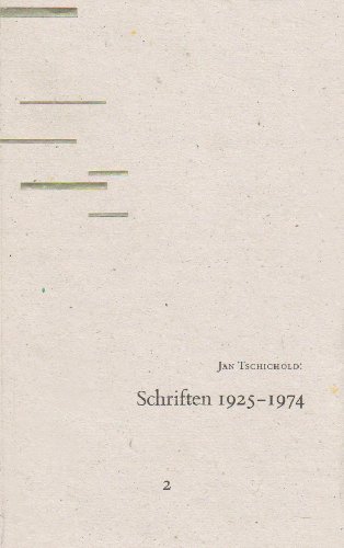 Beispielbild fr Jan Tschichold: Schriften, 1925-1974 (Two Volume Set) zum Verkauf von Powell's Bookstores Chicago, ABAA