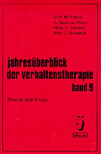 Beispielbild fr jahresberblick der verhaltenstherapie - band 9 / theorie und praxis zum Verkauf von alt-saarbrcker antiquariat g.w.melling