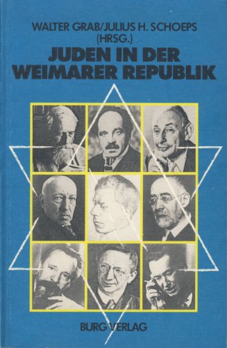 9783922801948: Juden in der Weimarer Republik