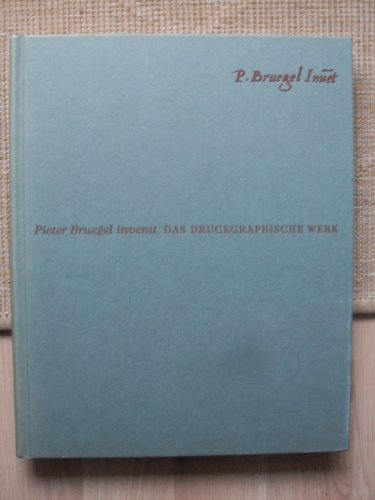 Beispielbild fr Peter Bruegel invenit Das Druckgraphische Werk zum Verkauf von medimops