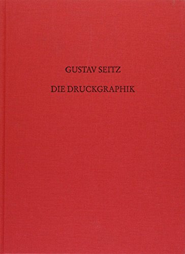 Stock image for Gustav Seitz. Die Druckgraphik. Werkverzeichnis for sale by Versandantiquariat Felix Mcke