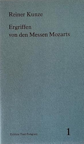 9783923313105: Ergriffen von den Messen Mozarts. Essay (= Edition Toni Pongratz Heft 1)