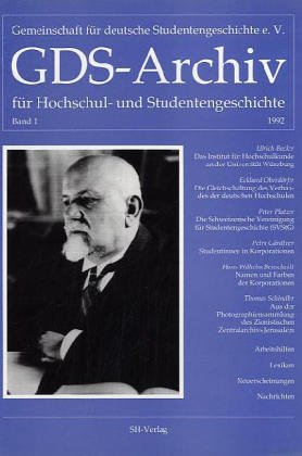 Beispielbild fr GDS-Archiv fr Hochschul- und Studentengeschichte Band 1/1992 zum Verkauf von Gerald Wollermann