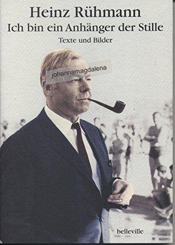 Ich bin ein Anhänger der Stille. Texte und Bilder. Ein Gespräch mit Heinz Rühmann. Herausgegeben von Matthias Peipp & Bernhard Springer. Mit einem Vorwort von August Everding. Mit Beiträgen von Arthur Brauner, August Everding, Lilo Pulver, Gyula Trebitsch und Wim Wenders. Mit Essays und Texten von Fritz Aeckerle, Thomas Brandlmeier, Fritz Göttler, Joachim Kaiser und Hans Schmid und vielen Fotos. Mit Filmographie, Bibliographie und Biographie. - Rühmann, Heinz