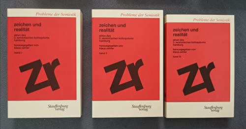 Proleme der Semiotik - Zeichen und Realität ( 3 Bände) - Oehler, Klaus (Hrsg.)