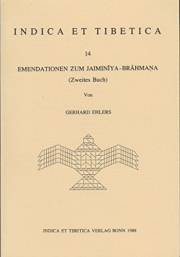 Stock image for Emendationen zum Jaiminya-Brhmana (Zweites Buch). for sale by SKULIMA Wiss. Versandbuchhandlung