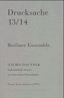 Ich bin das Volk : volkstümliche Szenen aus dem neuen Deutschland., [Hrsg. von der Berliner-Ensem...