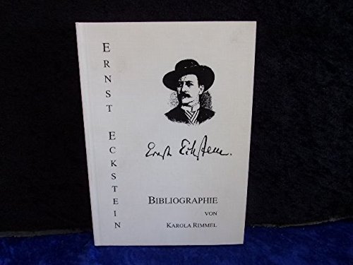 Beispielbild fr Ernst-Eckstein-Bibliographie zum Verkauf von medimops