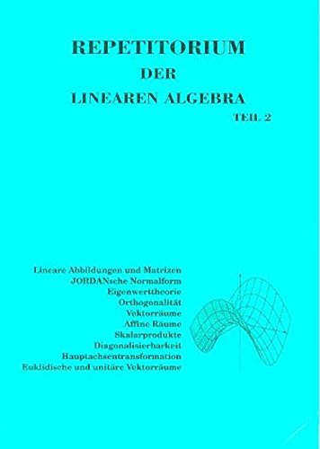 Repetitorium der Linearen Algebra Teil 2 - Holz, Michael, Wille, Detlef