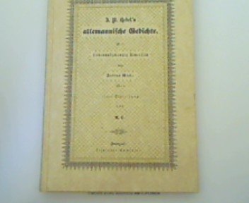 Imagen de archivo de Siebenundzwanzig Umrisse zu J.P. Hebels allemannischen Gedichten von Julius Nisle. Mit einem Nachwort von Robert Feger a la venta por Versandantiquariat Lenze,  Renate Lenze