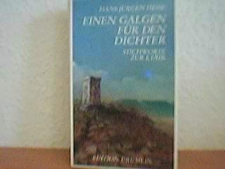 Einen Galgen fuÌˆr den Dichter: Stichworte zur Lyrik (Edition Drumlin) (German Edition) (9783924027421) by Heise, Hans-JuÌˆrgen