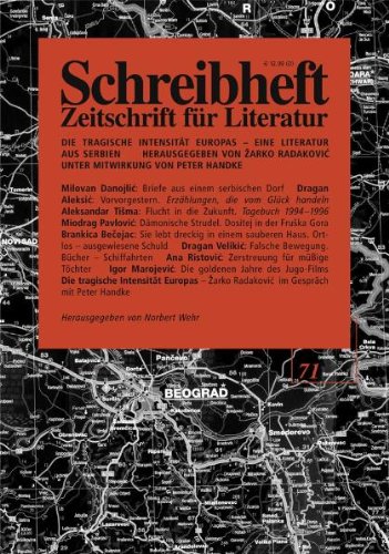 9783924071271: Die tragische Intensitt Europas - Eine Literatur aus Serbien. Herausgegeben von Zarko Radakovic und Peter Handke