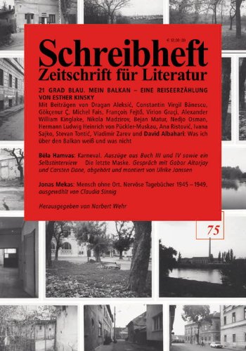 Beispielbild fr 21 Grad Blau. Mein Balkan: Reiseerzhlung Karneval : Auszge aus Buch III und IV sowie ein Selbstinterview / Be la Hamvas.[Aus dem Ungar. von Gabor Altorjay .] Schreibheft - Zeitschrift fr Literatur zum Verkauf von BBB-Internetbuchantiquariat