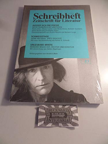 9783924071424: Ausser sich die Poesie - Sechs franzsische Sabotagen - Alfri, Cadiot, Gleize, Quintane, Roche und Tarkos (Schreibheft, Zeitschrift fr Literatur, 85)