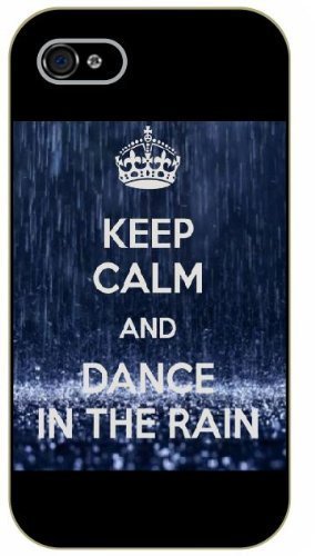 9783924175061: iphone 5c Keep calm and dance in the rain - black plastic case / Keep calm, funny, quotes