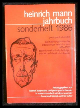 Stock image for Heinrich Mann-Jahrbuch 1986. Sonderheft. for sale by Antiquariat Bcherkeller