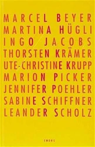 Beispielbild fr 45 Gedichte. Edition Klner Texte, Band 5. Marcel Beyer, Martina Hgli, Ingo Jacobs, Thorsten Krmer, Ute-Christine Krupp, Marion Picker, Jennifer Poehler, Sabine Schiffner, Leander Scholz. zum Verkauf von Antiquariat Olaf Drescher