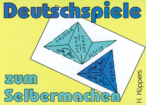 Beispielbild fr Deutschspiele zum Selbermachen zum Verkauf von medimops