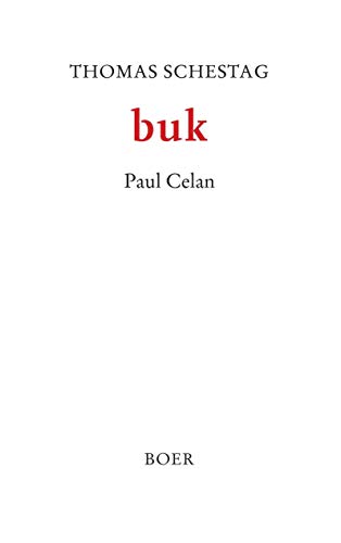 Beispielbild fr Buk. Paul Celan. zum Verkauf von Antiquariat Dr. Rainer Minx, Bcherstadt