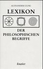 9783925037887: Lexikon der philosophischen Begriffe