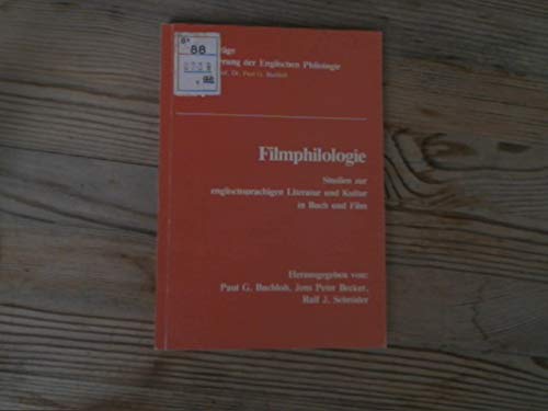 9783925053023: Filmphilologie. Studien zur englischsprachigen Literatur und Kultur in Buch und Film