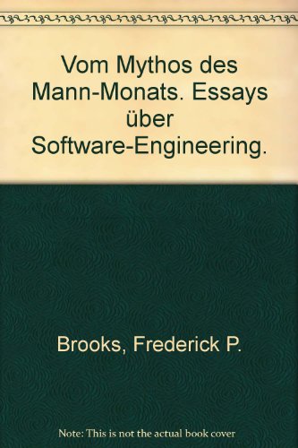 Beispielbild fr Vom Mythos des Mann - Monats. Essays ber Software- Engineering zum Verkauf von medimops