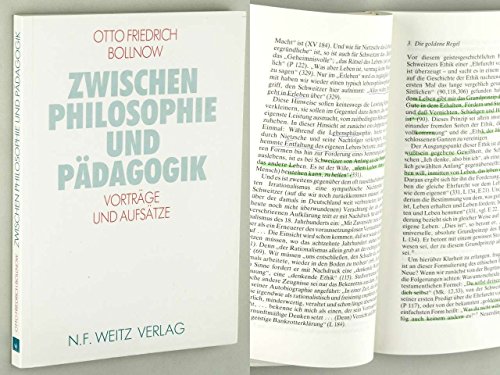 Beispielbild fr Zwischen Philosophie und Pdagogik : Vortrge und Aufstze. zum Verkauf von Antiquariat KAMAS