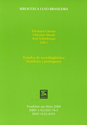 Stock image for ESTUDOS DE SOCIOLINGUISTICA BRASILEIRA E PORTUGUESA for sale by Prtico [Portico]