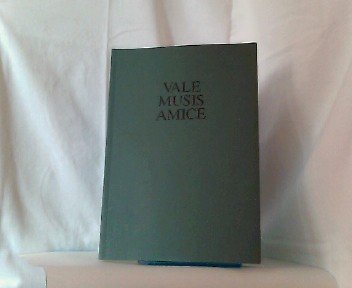 9783925212321: Vale musis amice: Chronik der Staatlichen Kunsthalle Karlsruhe, 1973-1995 : zur Verabschiedung des Direktors Horst Vey Juni 1995 (German Edition)