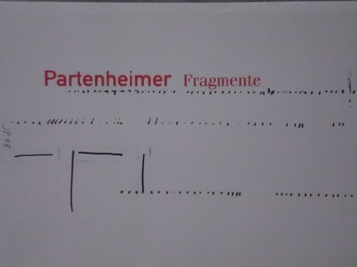 Beispielbild fr Partenheimer Fragmente, Arbeiten auf papier 1981 bis 1998 zum Verkauf von WorldofBooks