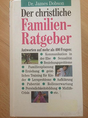 Stock image for Der christliche Familien-Ratgeber. for sale by Antiquariat Bookfarm