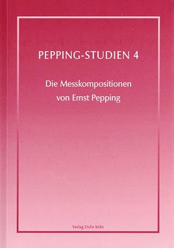 9783925366949: Pepping-Studien