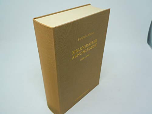 Bibliographie Arno Schmidt 1949 - 1991 (= Bibliographien zur Deutschen Literaturgeschichte Band I) - Müther Karl-Heinz