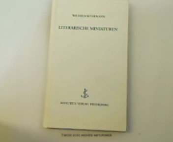 Beispielbild fr Literarische Miniaturen zum Verkauf von ACADEMIA Antiquariat an der Universitt