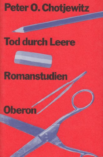 Imagen de archivo de Tod durch Leere. Romanstudien a la venta por medimops