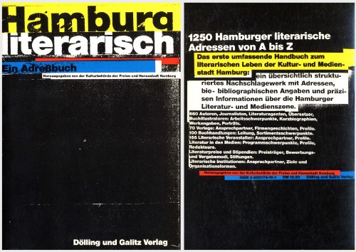 Beispielbild fr Hamburg Literarisch: Ein kommentiertes Adrebuch zum Verkauf von Versandantiquariat Felix Mcke