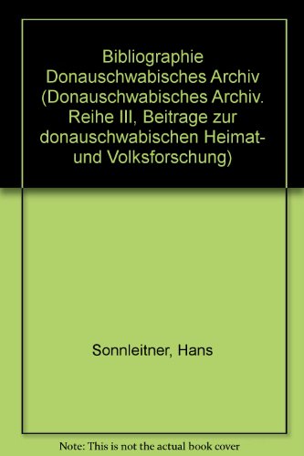 Beispielbild fr Bibliographie Donauschwbisches Archiv zum Verkauf von Buchmarie