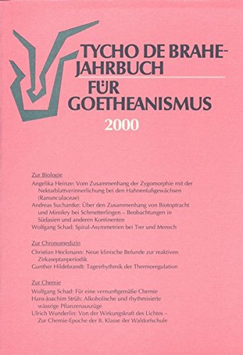 Stock image for Tycho de Brahe-Jahrbuch fr Goetheanismus/Tycho de Brahe-Jahrbuch fr Goetheanismus: 2000 for sale by medimops