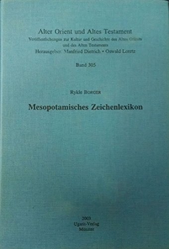 9783927120822: Mesopotamisches Zeichenlexikon (Livre en allemand)