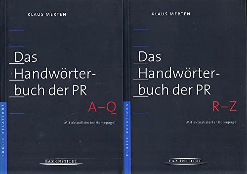 Beispielbild fr Das Handwrterbuch der PR" Mit aktualisierter Homepage.: 2 Bnde. zum Verkauf von medimops