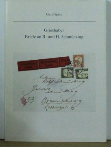 Stock image for Und irgendwann male ich Ihnen einige Bilder : Grieshaber, Aquarelle , [dieser Katalog erscheint anlsslich der Grieshaber-Ausstellung "Gemaltes fr Braunschweig" im Stdtischen Museum, Braunschweig]. for sale by Galerie Joy Versandantiquariat  UG (haftungsbeschrnkt)