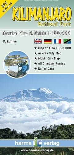 Beispielbild fr Kilimanjaro National Park: Trekking Karte 1:100.000: Harms.53 zum Verkauf von medimops