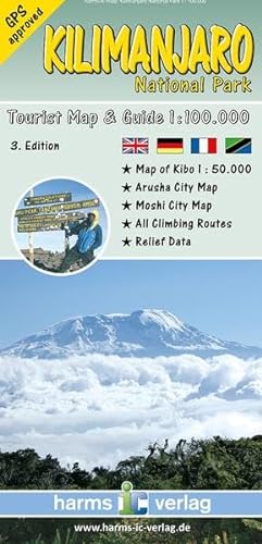 9783927468290: Kilimanjaro Parque Nacional 1:100.000