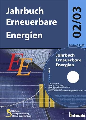 9783927656178: Jahrbuch Erneuerbare Energien 2002/2003, m. CD-ROM