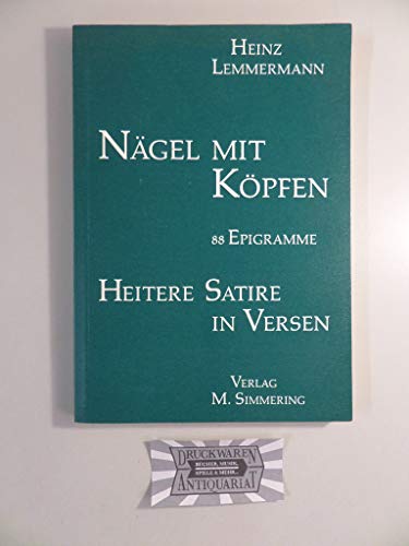Beispielbild fr Ngel mit Kpfen. 88 Epigramme. Heitere Satire in Versen. zum Verkauf von Worpsweder Antiquariat