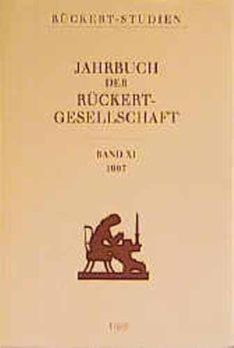 Stock image for Jahrbuch der Rckert-Gesellschaft. Bd. IX. 1995. for sale by Antiquariat Eule