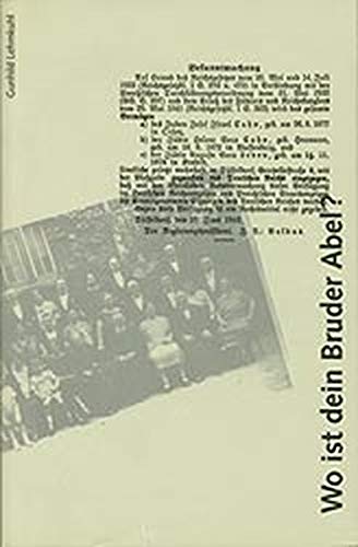 Beispielbild für Wo ist dein Bruder Abel?. Jüdische Bürger in Eller, Lierenfeld und Vennhausen 1933-45 zum Verkauf von medimops